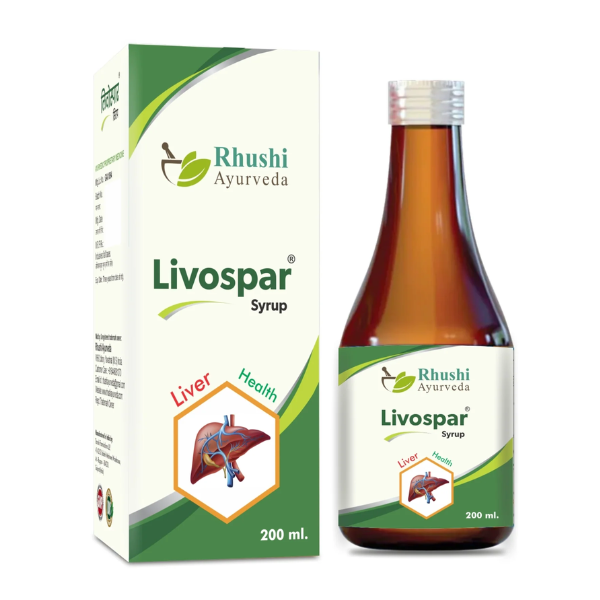 RHUSHI AYURVEDA Livospar Syrup ( Liver Health Syrup) - Pack of 3 (200 ml Each)