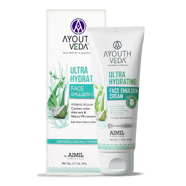 Ayouthveda Ultra hydrating Face Emulsion Cream - Pack of 2