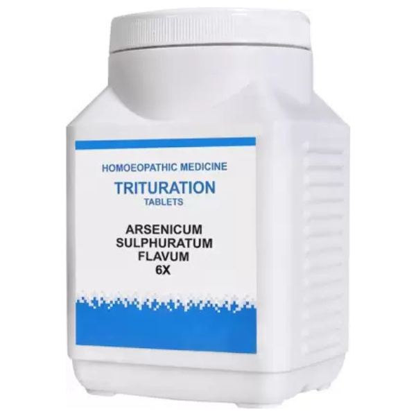 BAKSON'S HOMEOPATHY ARSENICUM SULPHURATUM FLAVUM 6X TABLETS