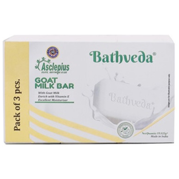ASCLEPIUS BATHVEDA GOAT MILK BAR - Pack of 2 (375 GM each)