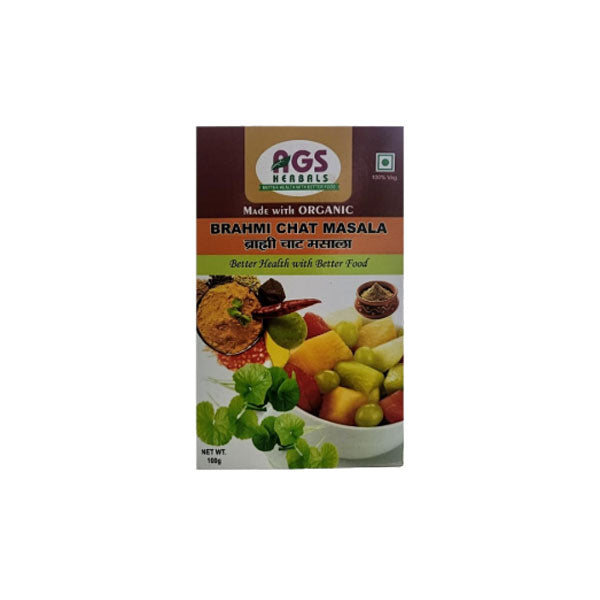 AGS HERBALS BRAHMI CHAAT MASALA - Pack of 7 (100 GM each)