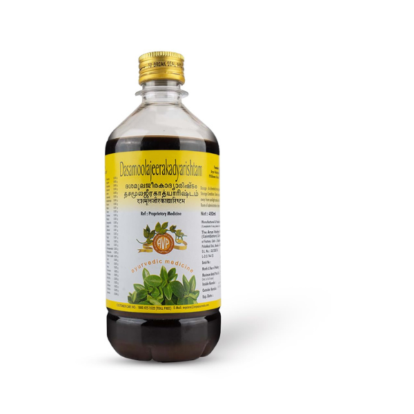 AVP DASAMOOLAJEERAKADYARISHTAM (450 ML)