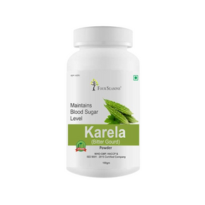Four Seasons Ayurveda Karela Powder - Pack of 7 (100 GM each)