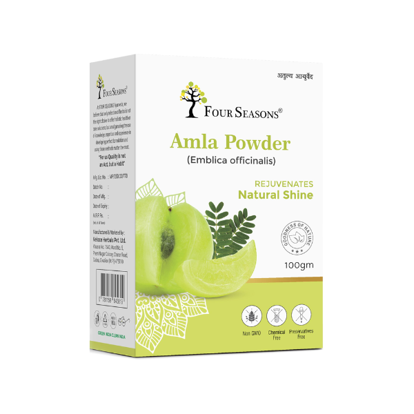 Four Seasons Ayurveda Amla Powder Hair Care - Pack of 9 (100 GM each)