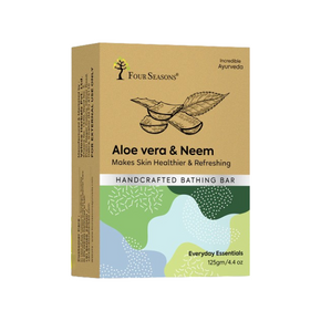 Four Seasons Ayurveda Aloe Vera & Neem Bathing Bar (125 GM)