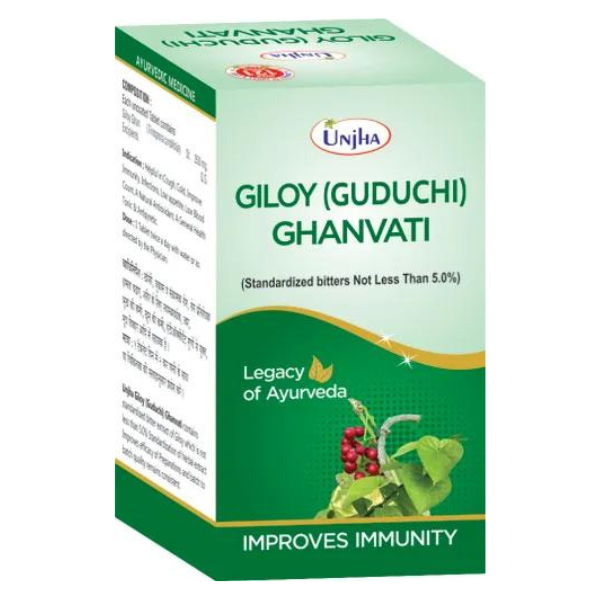 GILOY (GUDUCHI) GHANVATI - pACK OF 3 (60 TABLETS EACH)