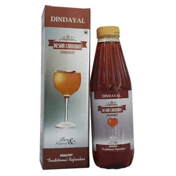 DINDAYAL PREMIUM KESAR CHANDAN SHARBAT - Pack of 3 (750 ML each)