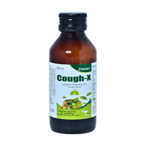 JIWAN AYURVED COUGH X COUGH SYRUP - PACK OF 4 (100 ML EACH)