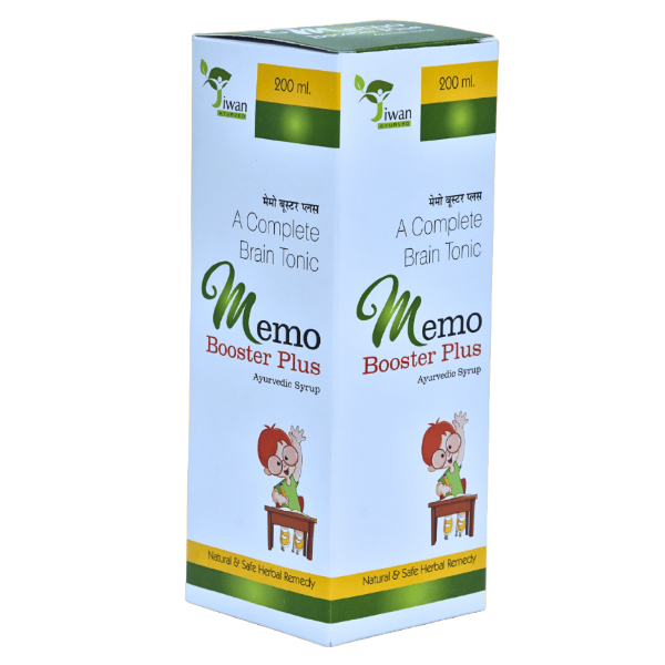 JIWAN AYURVED MEMO BOOSTER PLUS SYRUP - PACK OF 2 (200 ML EACH)