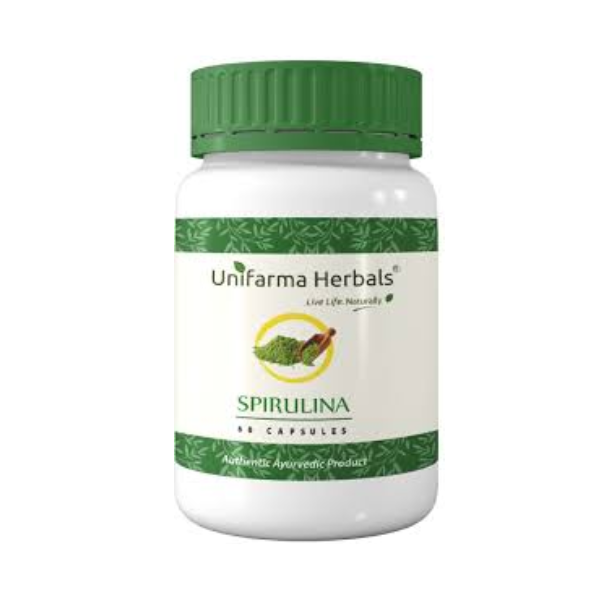 UNIFARMA HERBALS SPIRULINA - pack of 2 (60 CAPSULE each)