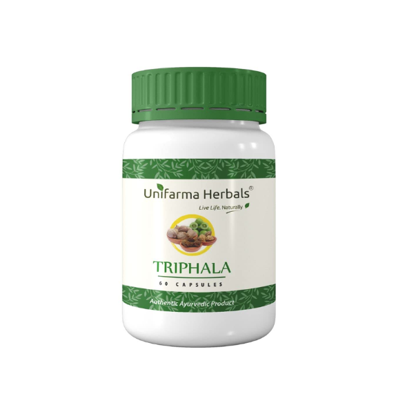 UNIFARMA HERBALS TRIPHALA - Pack of 3 (60 CAPSULES EACH)