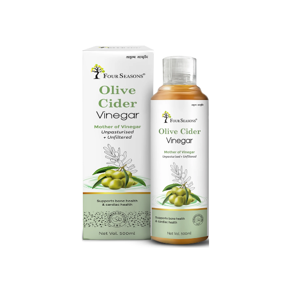 Four Seasons Ayurveda Olive Cider Vinegar - PACK OF 2 (500 ML EACH)
