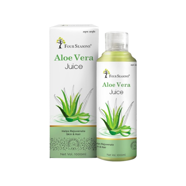 Four Seasons Ayurveda Aloe Vera Juice - Pack of 2 (1000 ML each)