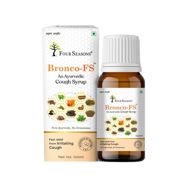 Four Seasons Ayurveda Bronco-FS Cough Syrup - Pack of 7 (100 ML each)