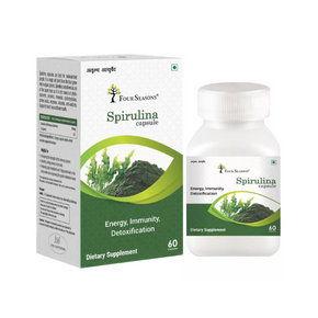 Four Seasons Ayurveda Spirulina Capsule - Pack of 2 (60 Caps each)