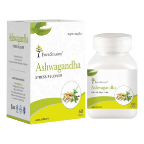 Four Seasons Ayurveda Ashwagandha Tablet - Pack of 3 (60 Tabs each)