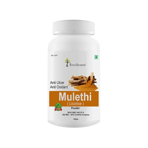 Four Seasons Ayurveda Mulethi Powder - pack of 5 (100 GM each)