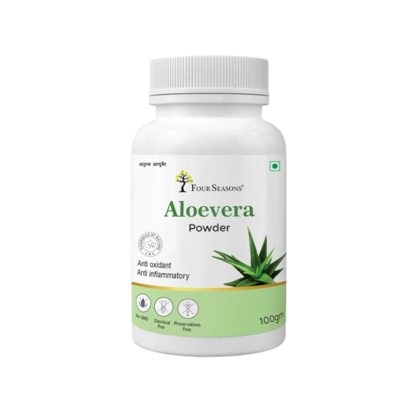 Four Seasons Ayurveda Aloevera Powder - Pack of 7 (100 GM each)