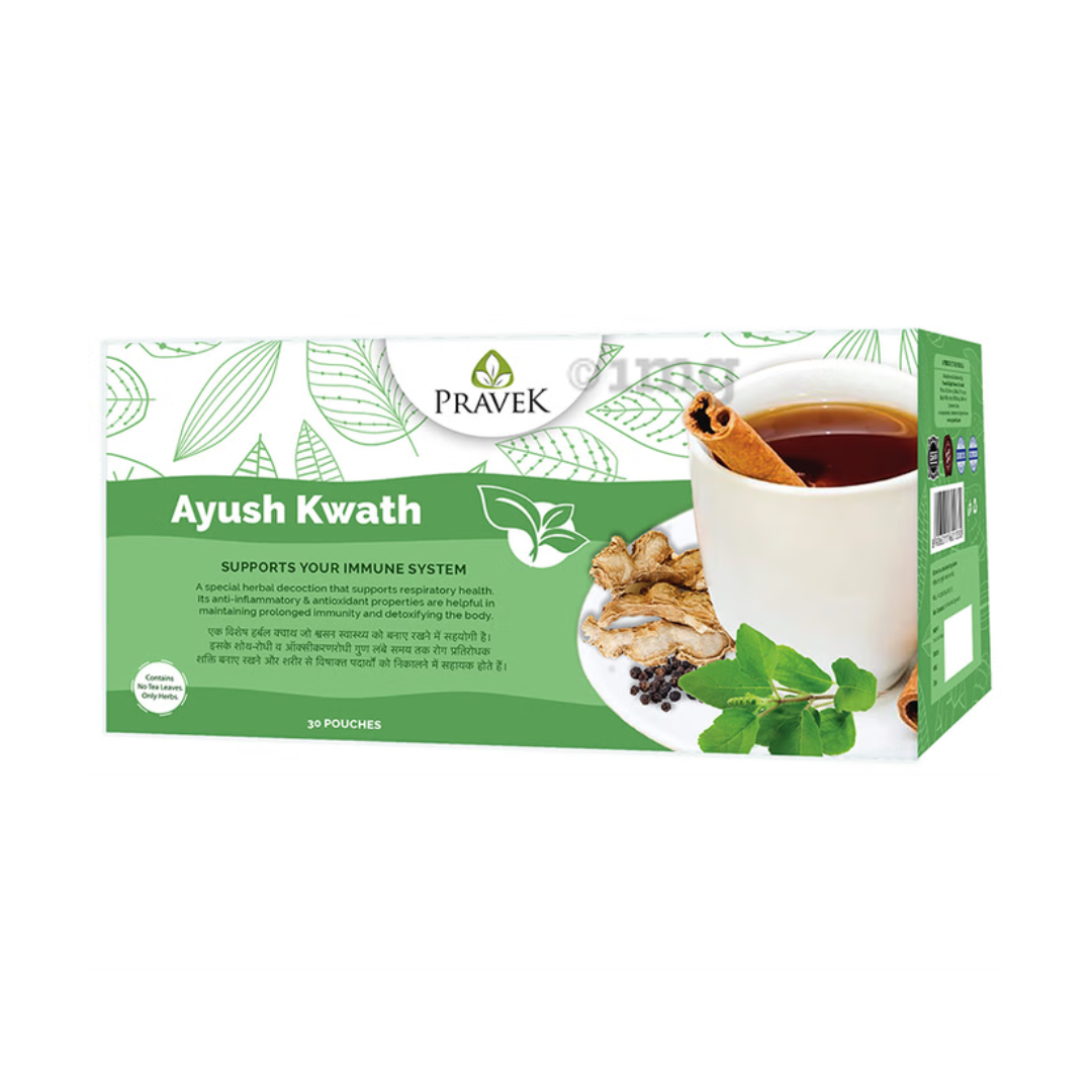 PRAVEK AYUSH KWATH - PACK OF 3 (30 POUCHES EACH)