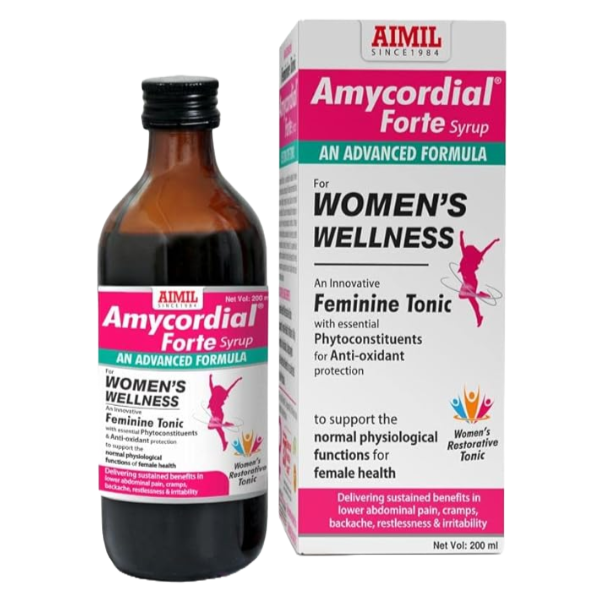 AIMIL AMYCORDIAL FORTE SYRUP - Pack of 2 (200 ml each)