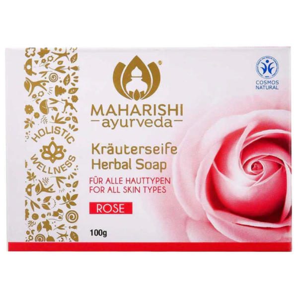 MAHARISHI AYURVEDA ROSE SOAP-Pack of 2 (100 GM Each)