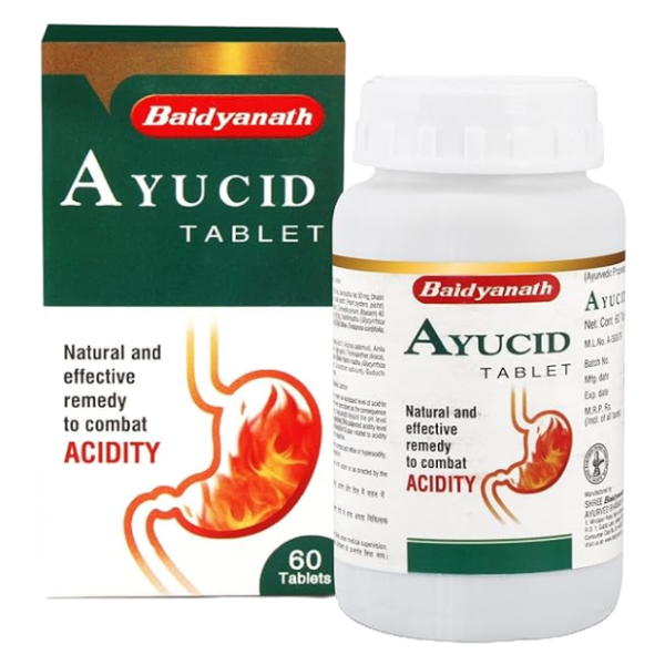 BAIDYANATH AYUCID TABLET - Pack of 4 (60 TABS each)