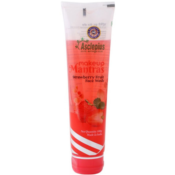 ASCLEPIUS MAKEUP MANTRAS STRAWBERRY FACE WASH - PACK OF 3 (100 GM EACH)