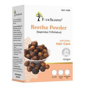 Four Saasons Amla Reetha Shikakai Powder - Pack of 9 (100Gm Each)