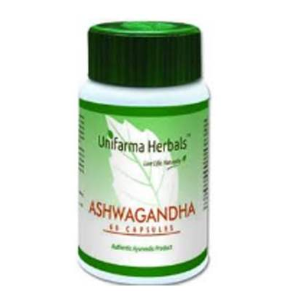 UNIFARMA HERBALS ASHWAGANDHA - Pack of 3 ( 60 Cap Each)