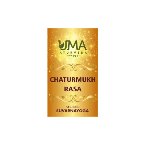 UMA AYURVEDA CHATURMUKH RASA (WITH GOLD)
