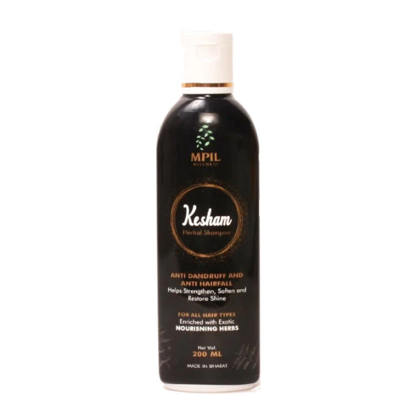 MPIL Kesham Herbal Anti dandruff Shampoo - Pack of 2 (200 ml each)