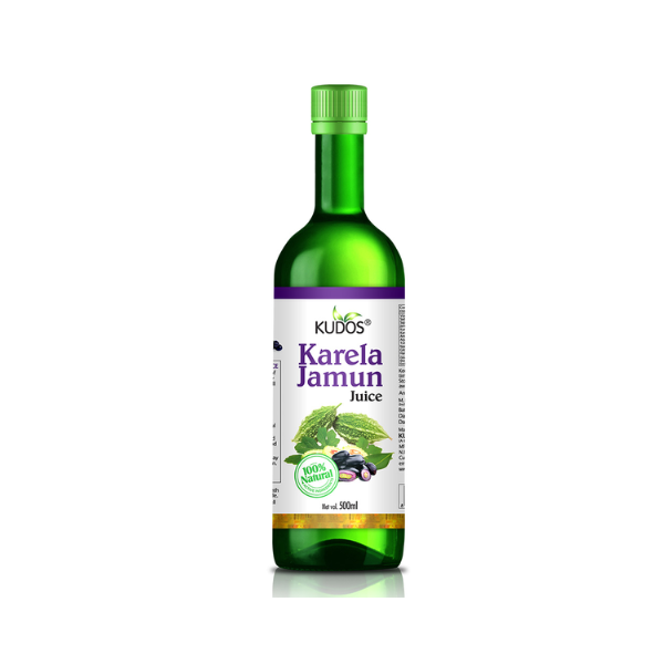 Kudos Karela Jamun Juice- Pack of 3 (500 ml each)