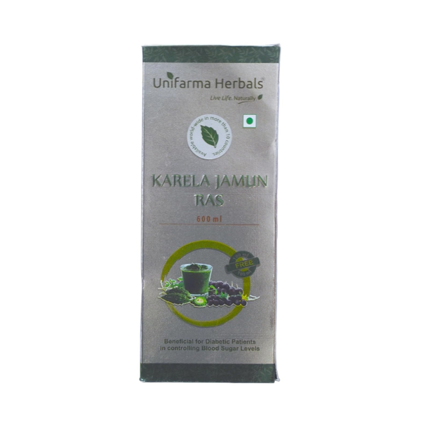 UNIFARMA HERBALS KARELA JAMUN RAS - PACK OF 2 (600ML EACH)