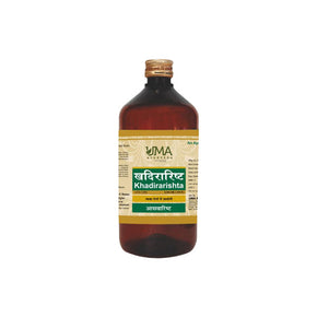 UMA AYURVEDA KHADIRARISHTA SYRUP - Pack of 3(450 ML EACH)