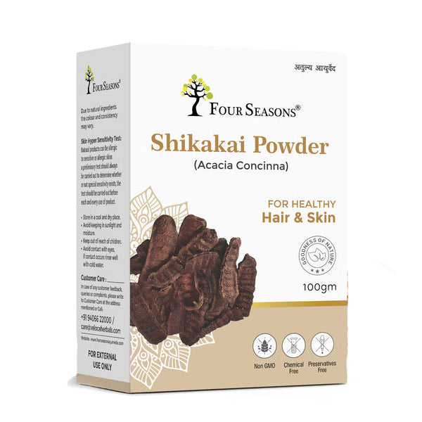 Four Seasons Ayurveda Shikakai Powder - Pack of 9 (100 GM each)