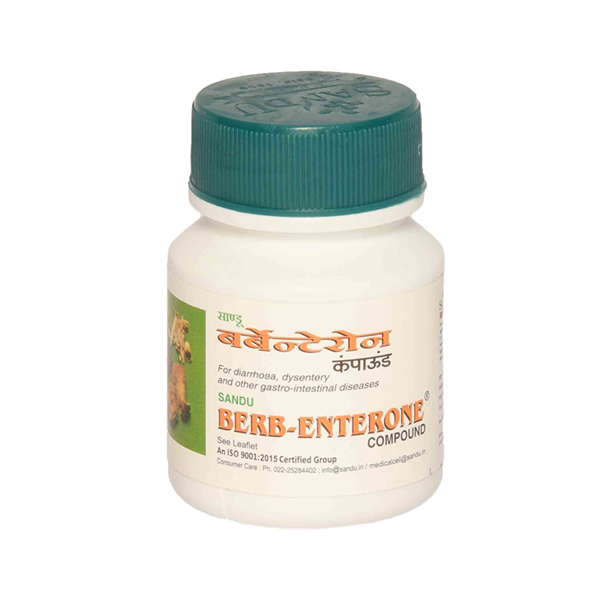 SANDU BERB-ENTERONE COMPOUND TABLET - PACK OF 7 (25 TABLETS EACH)