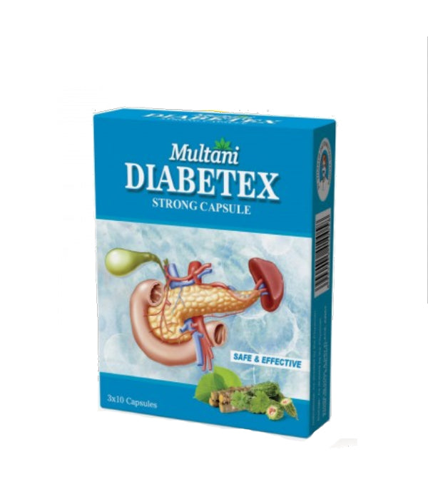 Multani Diabetex Strong Capsule - Pack of 3 (30 Caps Each)
