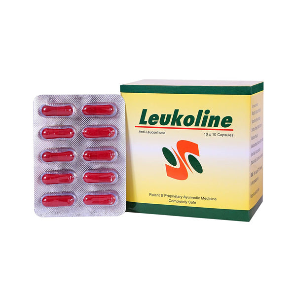 LEUKOLINE CAPSULE - Pack of 3 (1 STRIP 10 CAPSULES each)