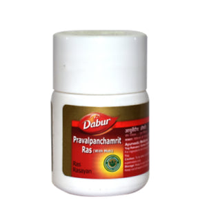 Dabur Pravalpanchamrit Ras with Moti Tablet - Pack of 2 (20 Tabs each)