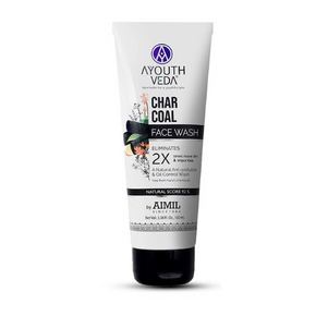 Ayouthveda Detox Charcoal Face Wash - Pack of 2 (100 ml)