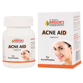 BAKSON'S HOMEOPATHY ACNE AID TABLETS - PACK OF 2 (75 TABLETS EACH)