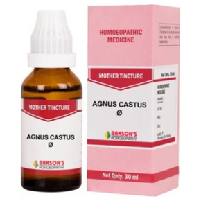 BAKSON'S HOMEOPATHY AGNUS CASTUS MOTHER TINCTURE Q - PACK OF 3 (30 ML EACH)