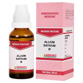 BAKSON'S HOMEOPATHY ALLIUM SATIVUM MOTHER TINCTURE Q - PACK OF 3 (30 ML EACH)