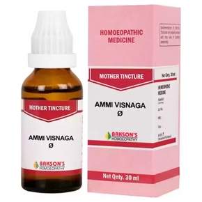 BAKSON'S HOMEOPATHY AMMI VISNAGA MOTHER TINCTURE Q - PACK OF 2 (30 ML EACH)