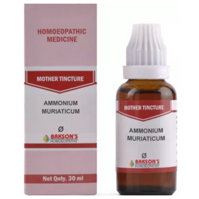 BAKSON'S HOMEOPATHY AMMONIUM MURIATICUM MOTHER TINCTURE Q - PACK OF 3 (30 ML EACH)