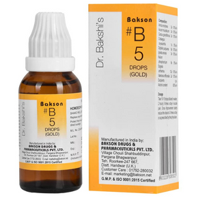 BAKSON'S HOMEOPATHY B5 GOLD DROP - PACK OF 2 (30 ML EACH)