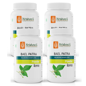 KRISHNA'S BAEL PATRA POWDER - PACK OF 4 (100 GM EACH)