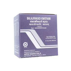 KOTTAKKAL AYURVEDA BALAJIRAKADI KWATHAM TABLET (100 TABS)