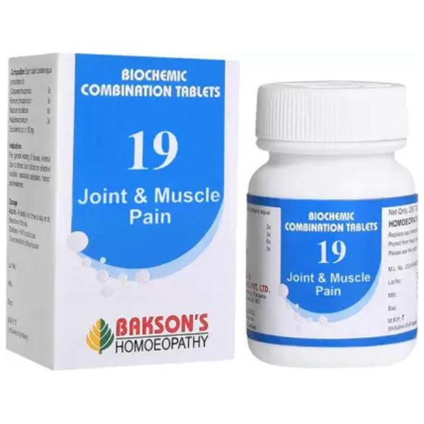 Biochemic 19 Buy Bakson's Biochemic Combination #19 (Joint & Muscle Pain) - Uses ...