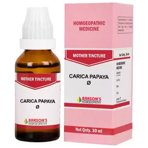 BAKSON'S HOMEOPATHY CARICA PAPAYA MOTHER TINCTURE Q - PACK OF 3 (30 ML EACH)